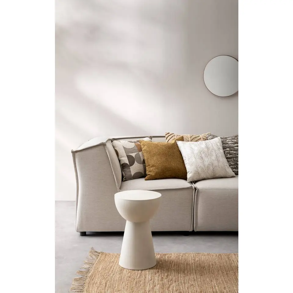 Sierkussen Jesper - off-white/bruin/grijs - 45x45 cm