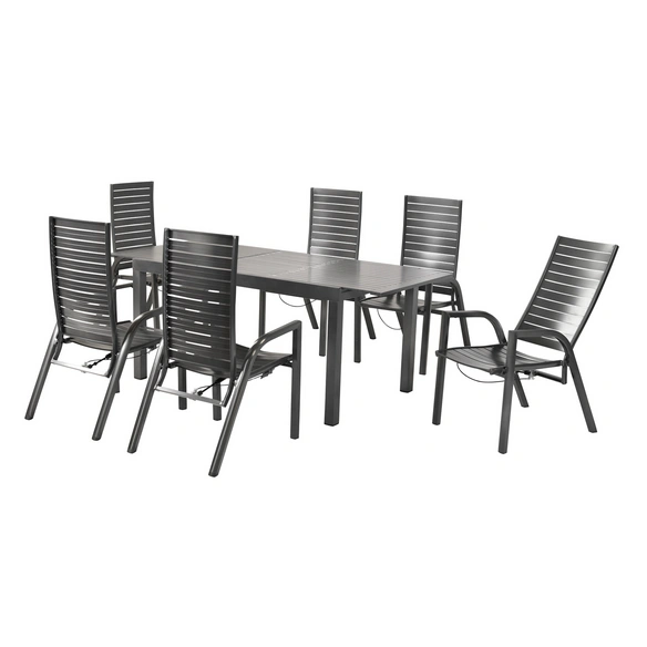 Gartenmöbel-Diningset »Siros«, 7 tlg., 6 Sitzplätze, Aluminium
