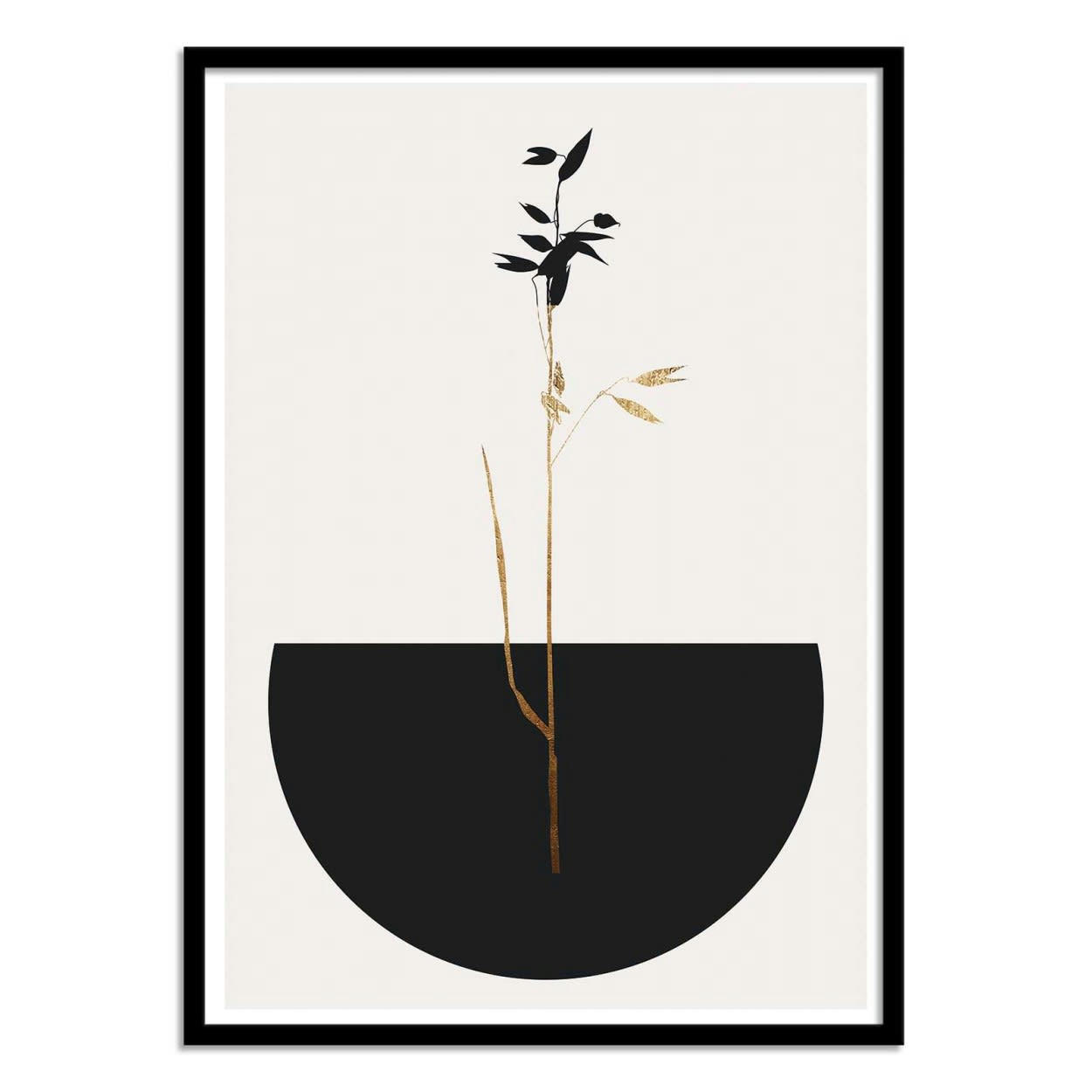 KUBISTIKA - PLANTA NEGRA - KUBISTIKA - Affiche d'art 30 x 40 cm