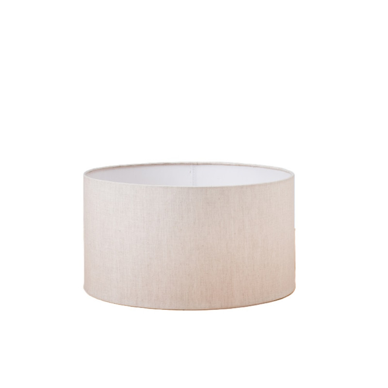 Abat-jour Tubo Cottage en lin écru Ø 25 cm NIEDERAU