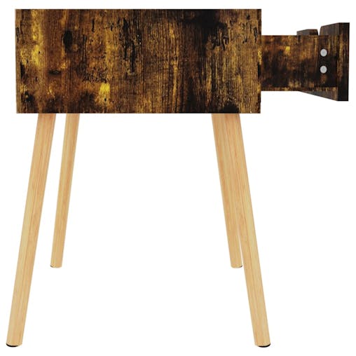 NNEVL Bedside Cabinet Smoked Oak 40x40x56 cm Chipboard