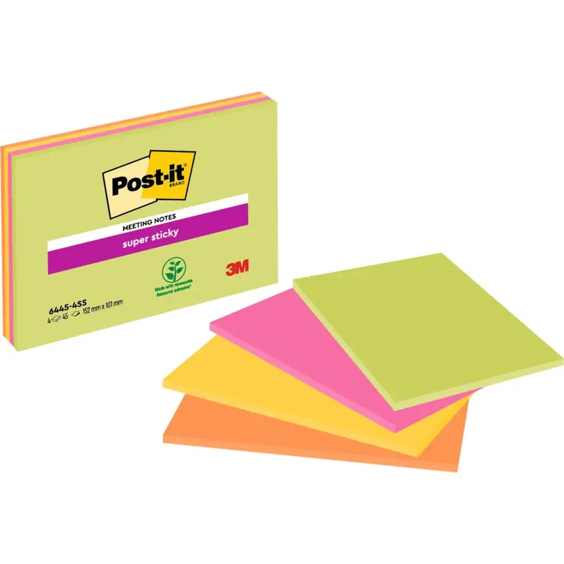 Haftnotiz 4er-Set Super Sticky