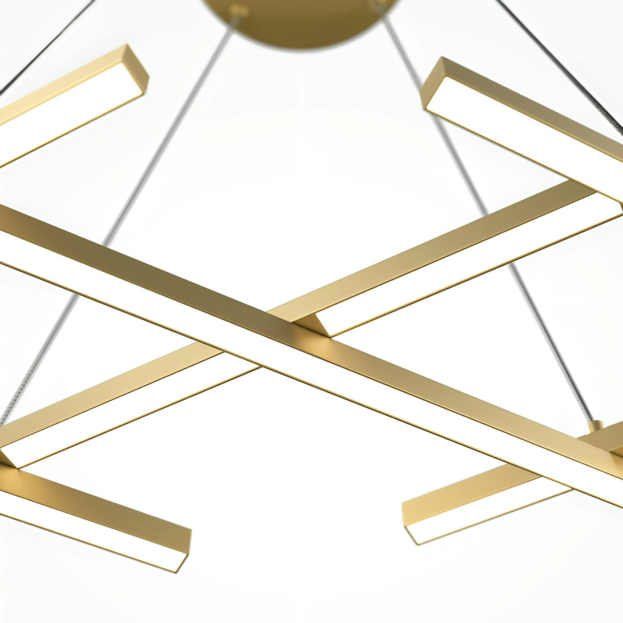 Suspension dorée LED – barres croisées minimalistes SALEM