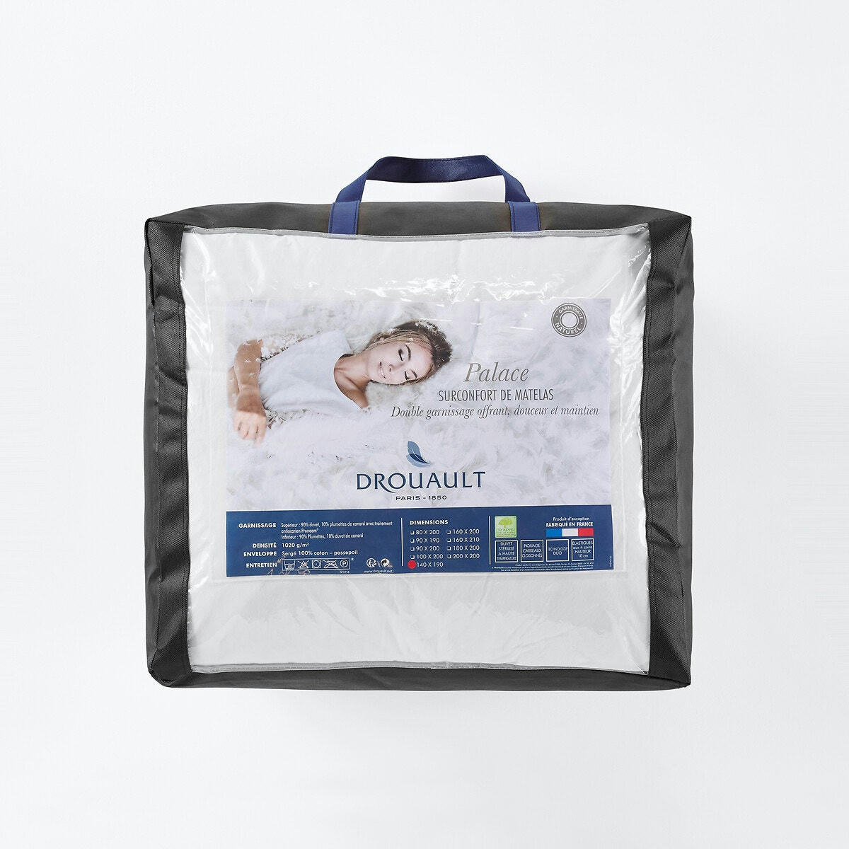 Surmatelas duvet Palace traité Proneem
