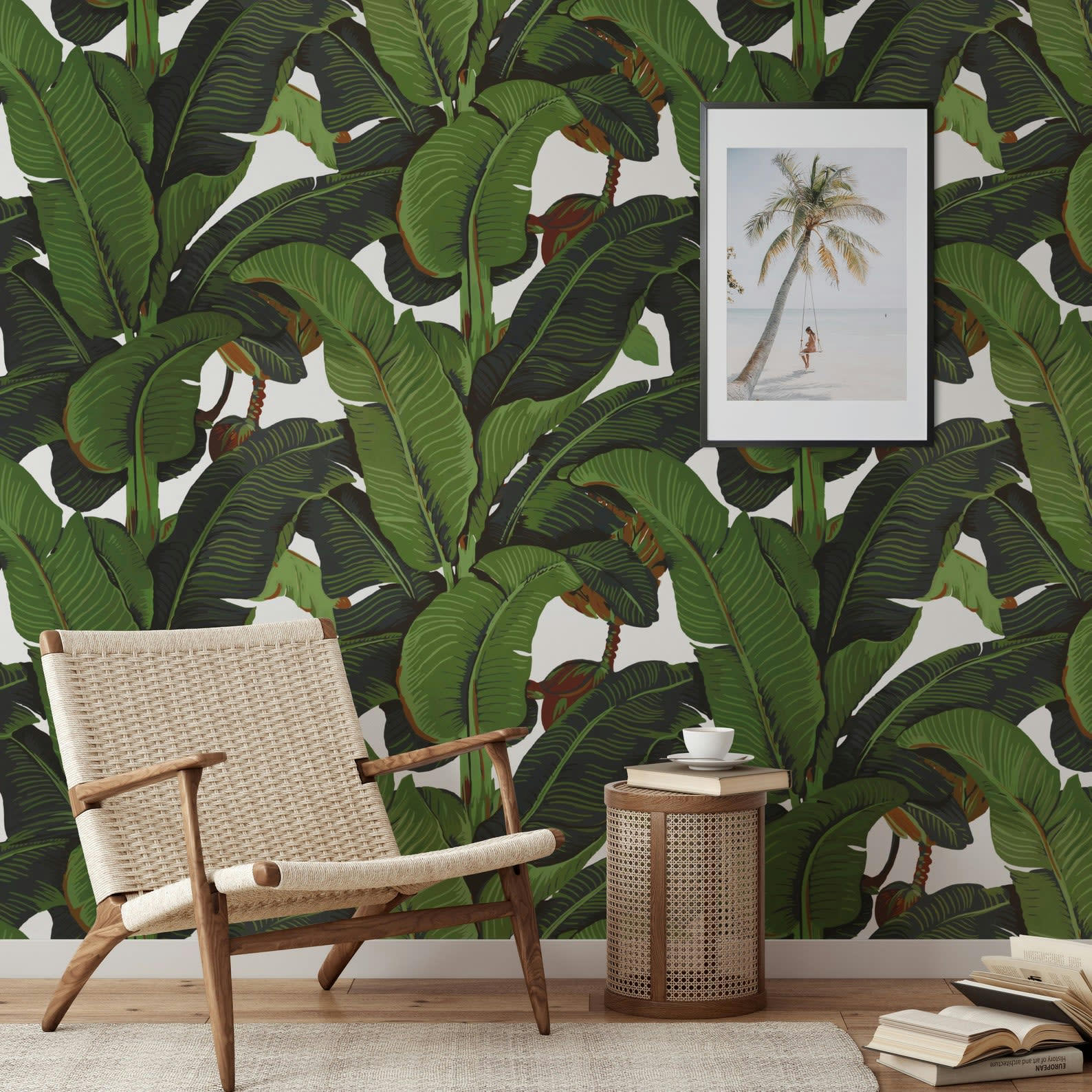 TROPICALI - Papier Peint Feuilles de Bananier 250x200 cm