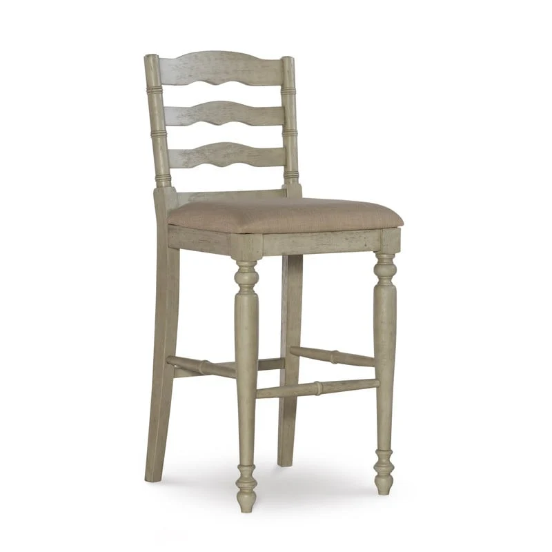 Katy White-Washed 30-inch Bar Stool
