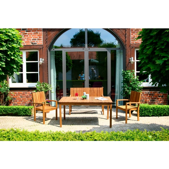 Gartentisch »Falun«, mit Akazienholz-Tischplatte, BxTxH: 150 x 100 x 74 cm