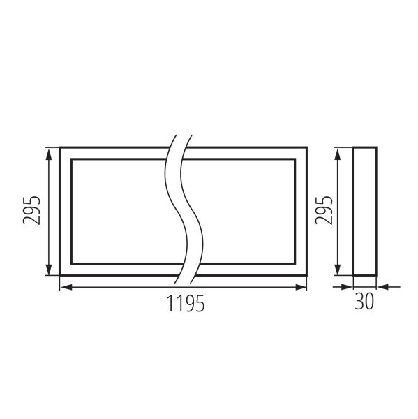 Panel LED LL PANEL N/P12030NW 66657 LightLogic 120x30 cm plafon 1 szt.