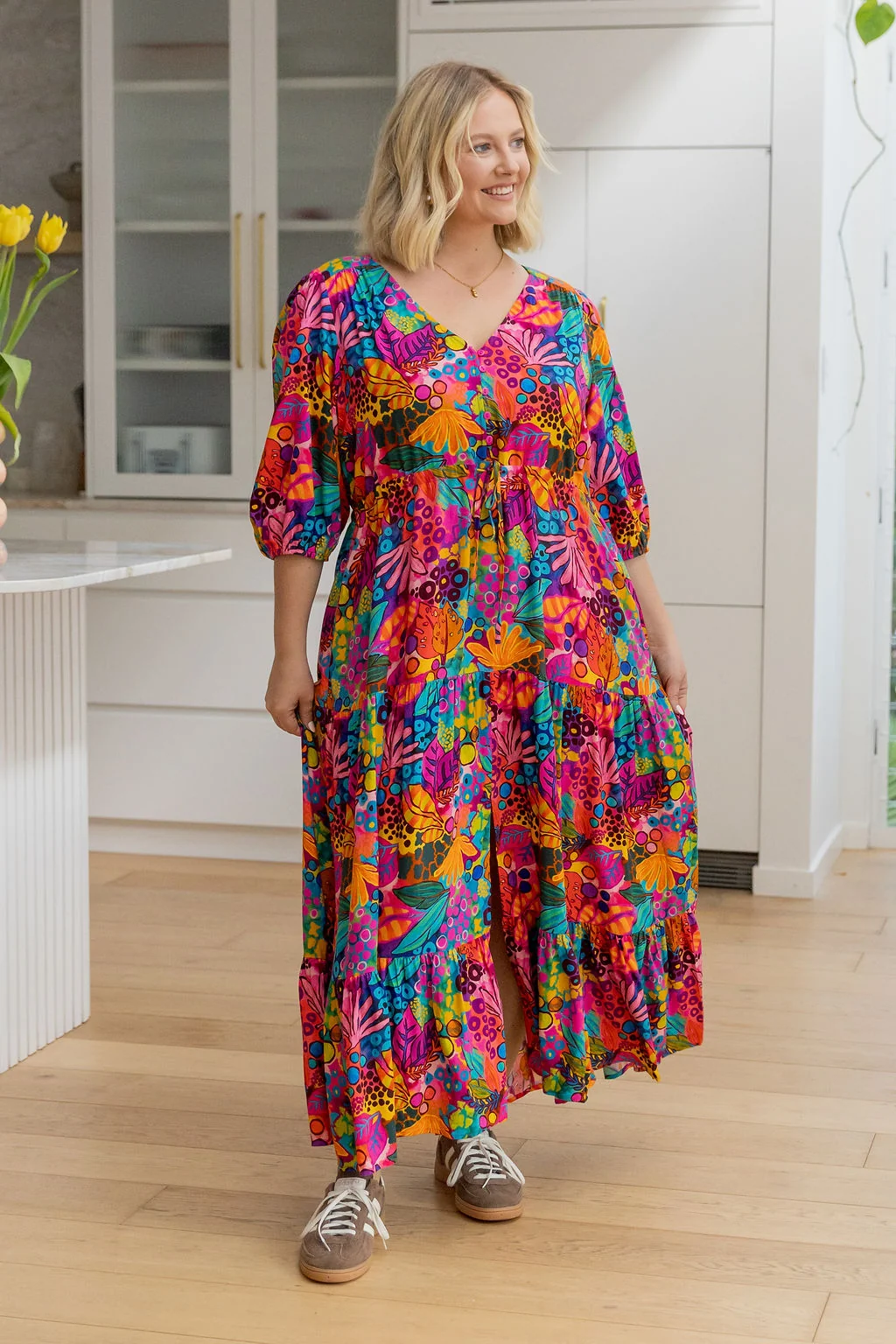 Billie Maxi Dress in Jungle Bungle by Kasey Rainbow
