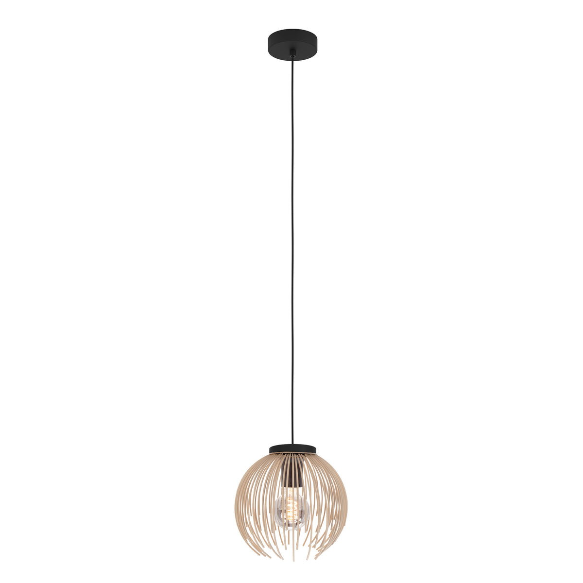EGLO hanglamp Venezuela-A - E27 - Ø 23.5 cm - zandkleur