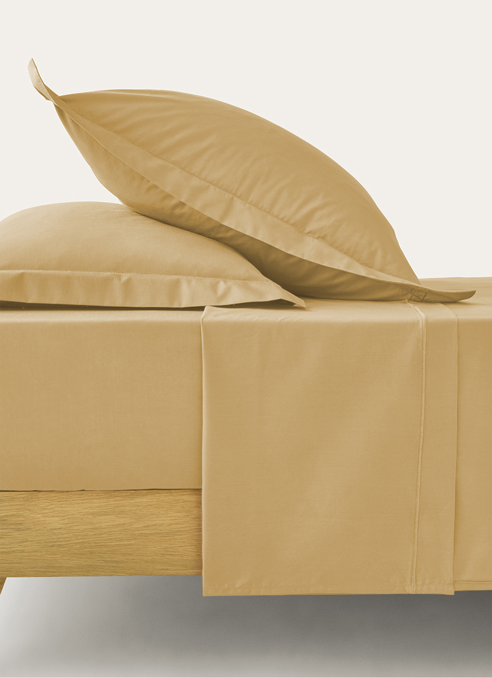 DRAP PLAT UNI EN PERCALE DE COTON BLEU MINÉRAL