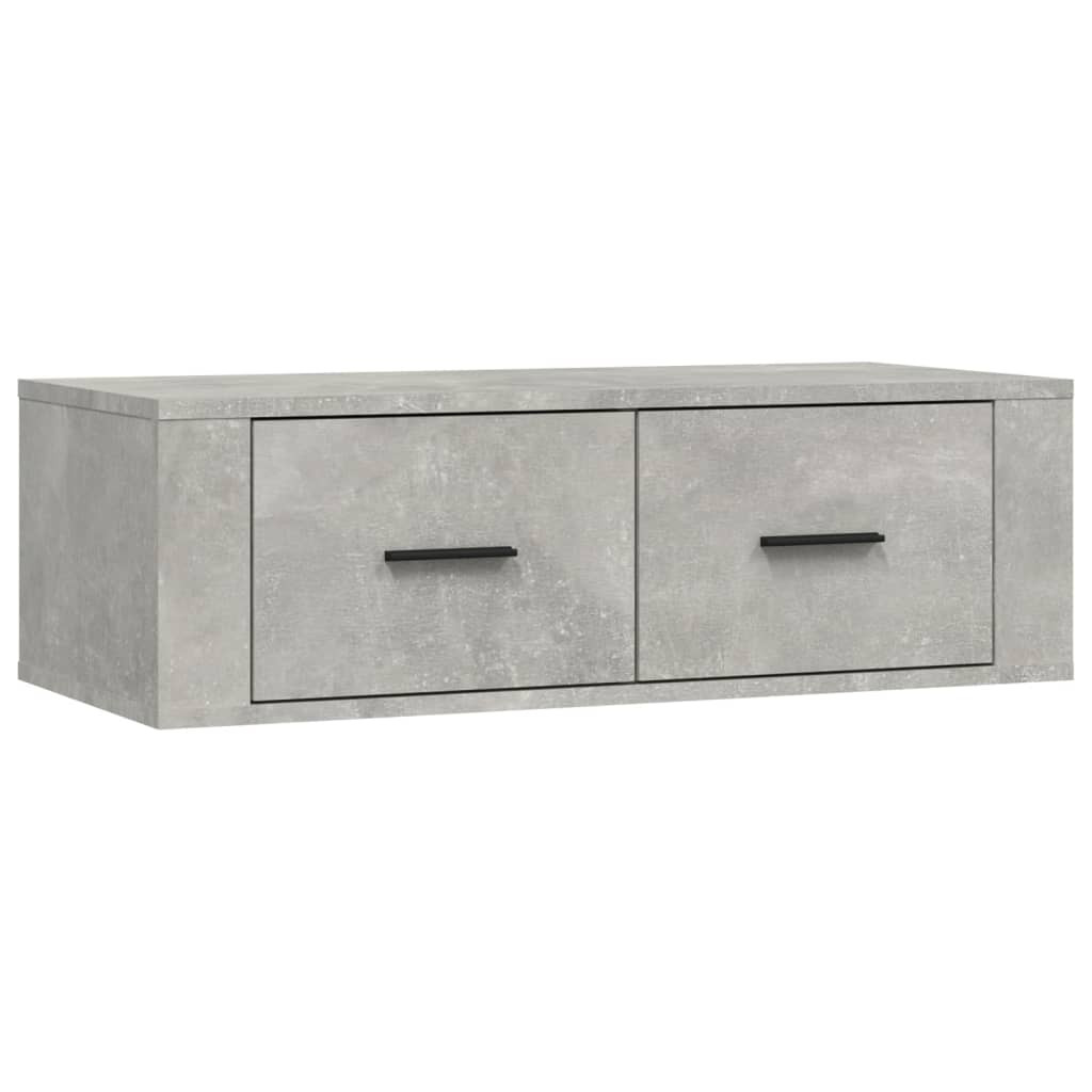 Wisząca szafka TV szarość betonu 80x36x25 cm