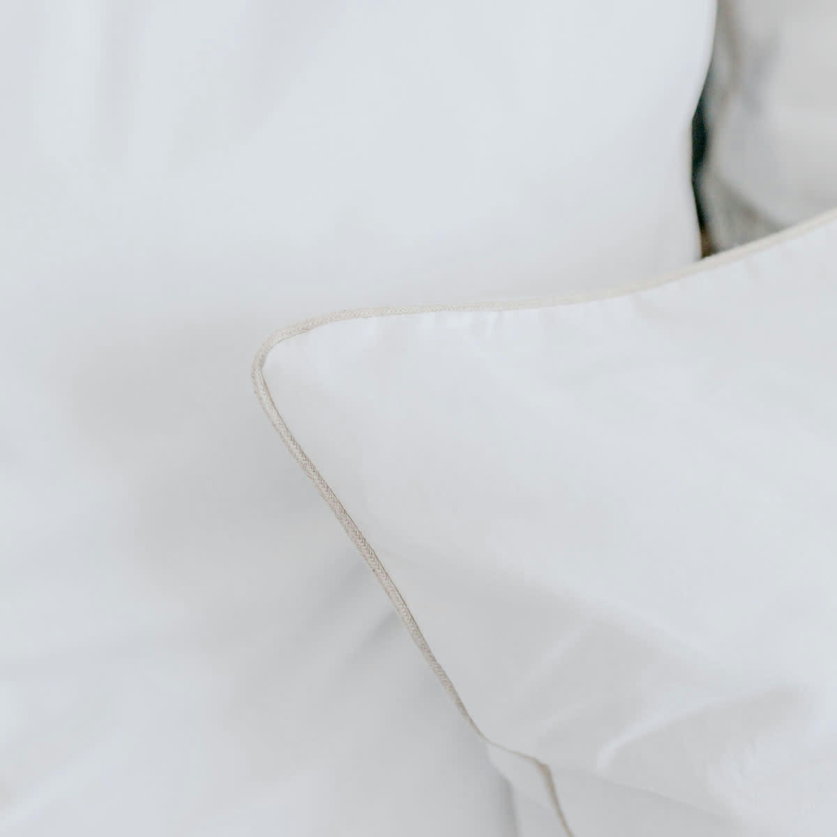 BLANC D'ECUME - Taie d'oreiller en coton blanc 64x64