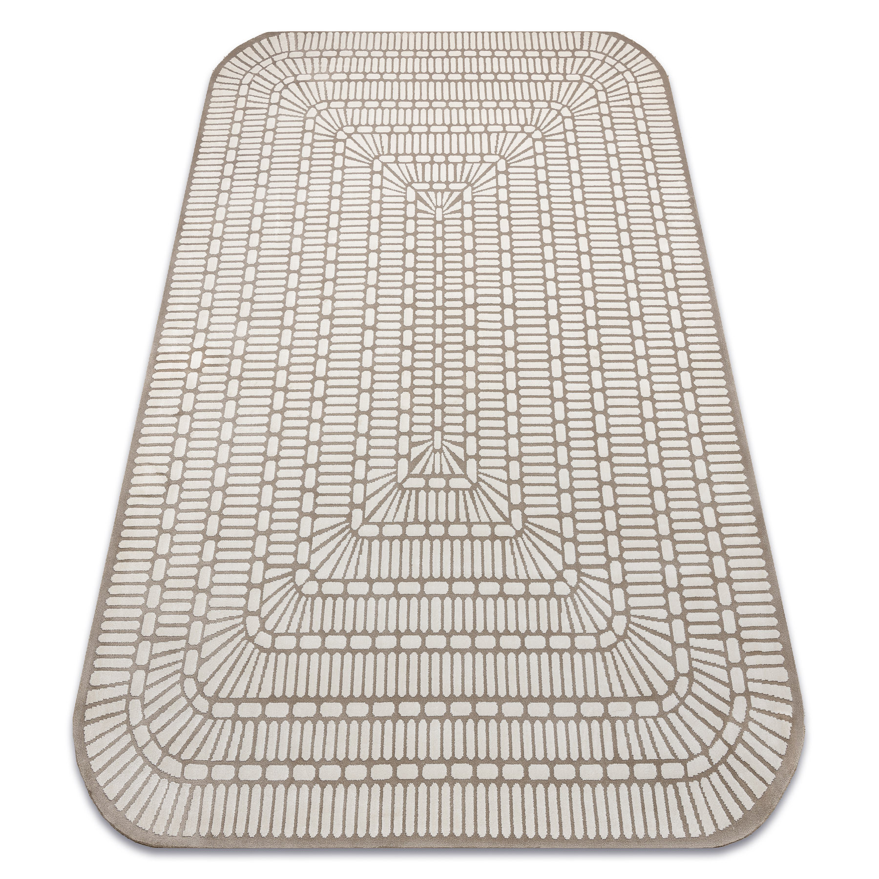 Dywan PEARL 53132B beż / krem - Geometryczny, ekskluzywny, 192x290 cm