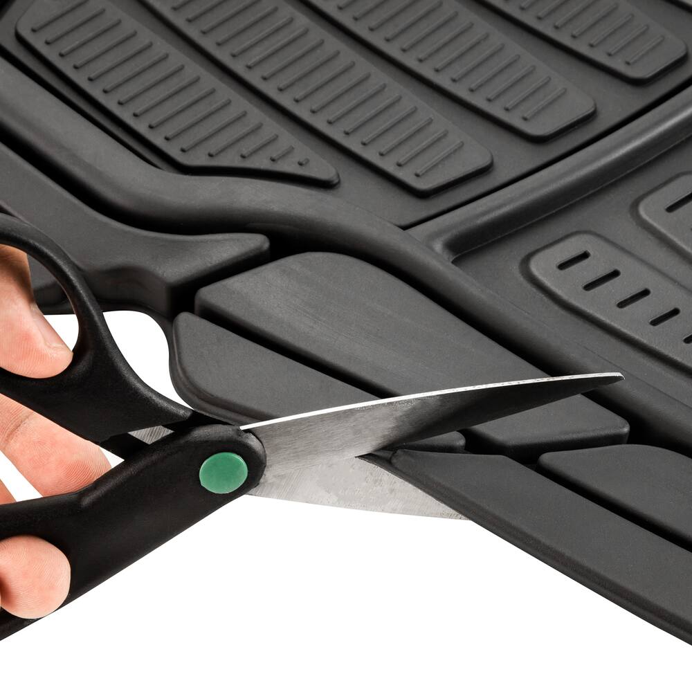 Rubbermaid Car Floor Mat, Black, 4-pk