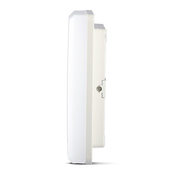Plafon 8066kwadratowy biały LED 1x25W 30cm 2500lm IP44 V-TAC