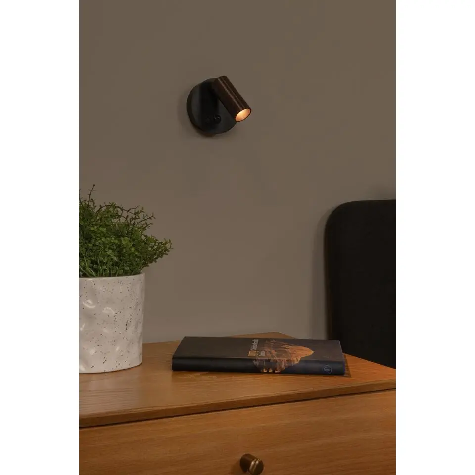 Lucide TONI Wandspot - Grijs ijzer