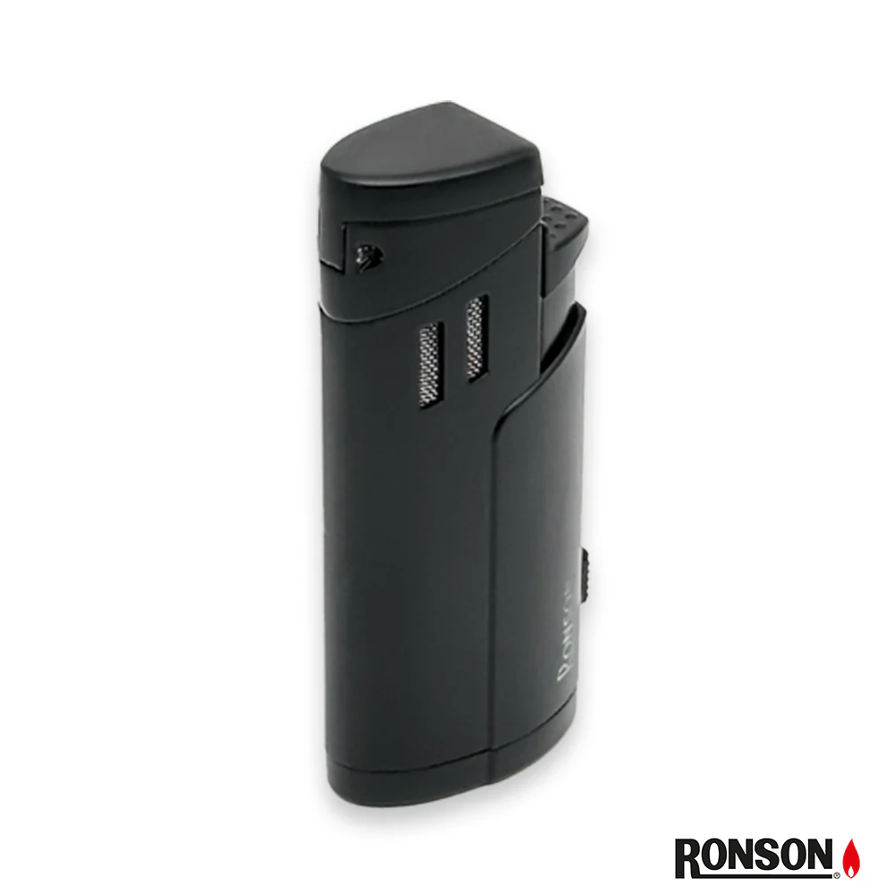 Ronson Cyclon Cigar Lighter Jet Gas Lighter BLACK (115002)