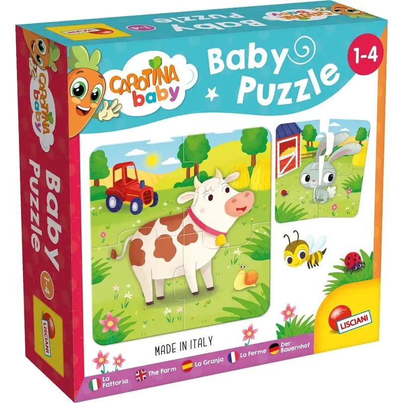 Puzzle 4-teilig Bauernhof