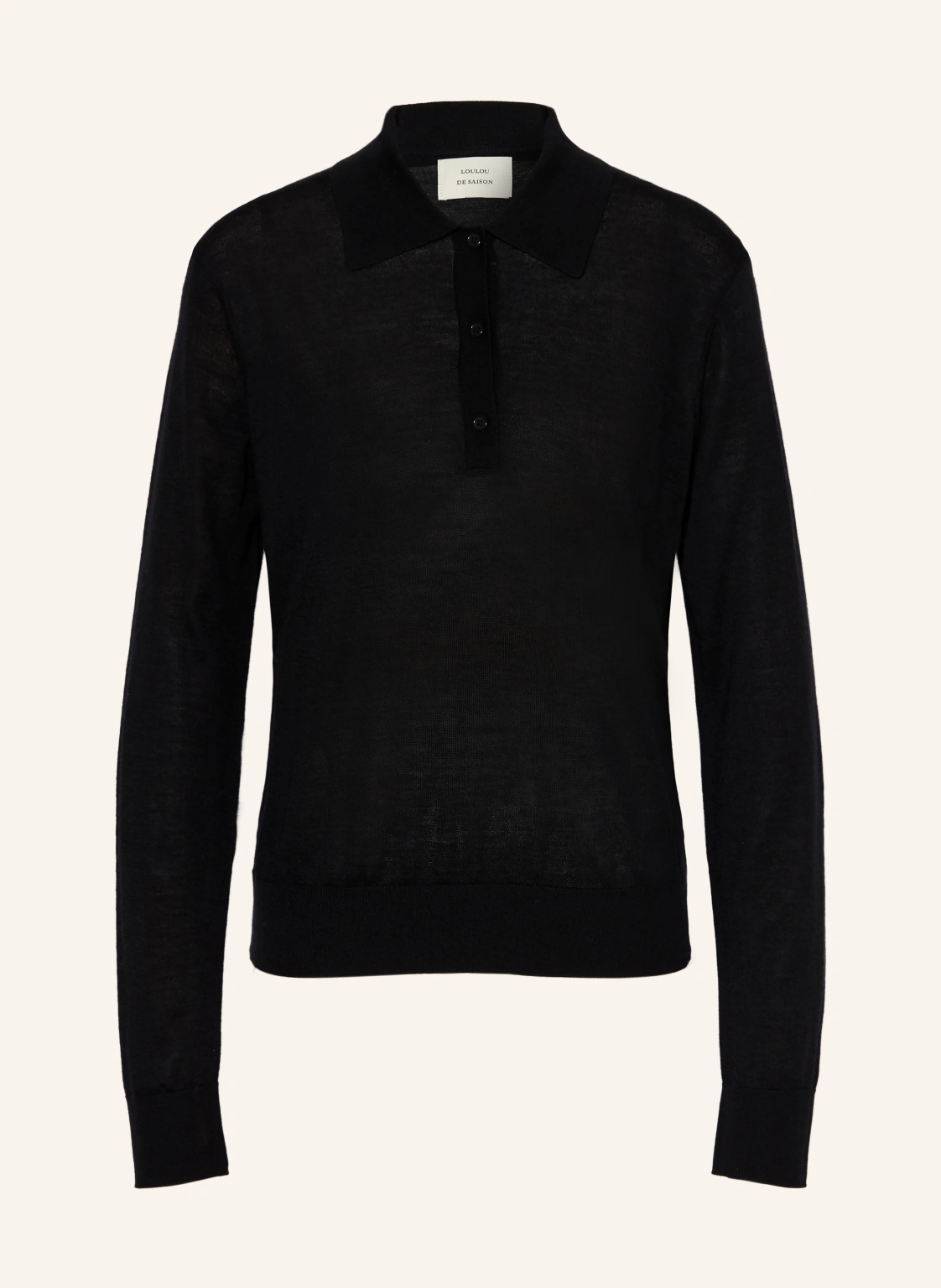 LOULOU DE SAISON Strick-Poloshirt MILES aus Cashmere