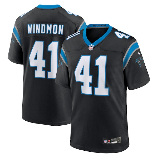 Jacoby Windmon Carolina Panthers Nike Team Game Jersey -  Black