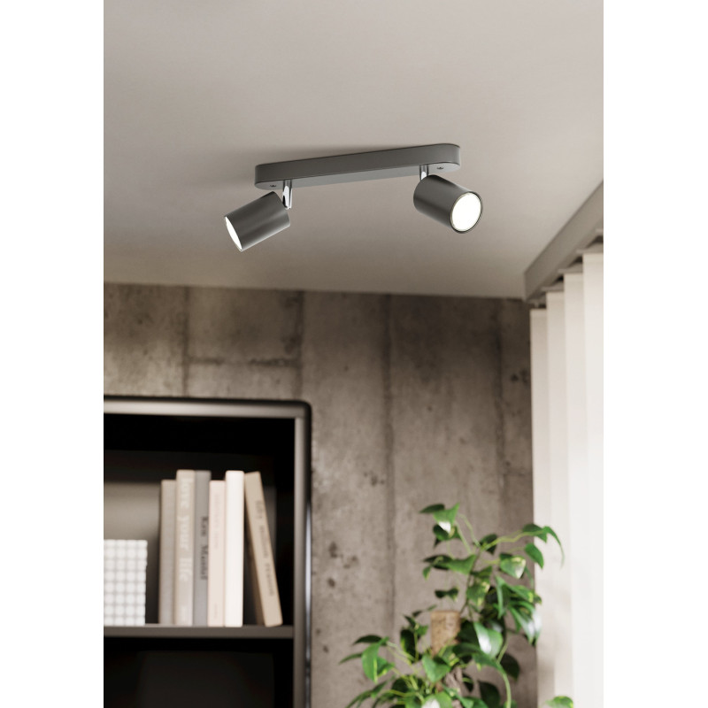 Spot Reciso-E noir GU10 2 x 5 W EGLO