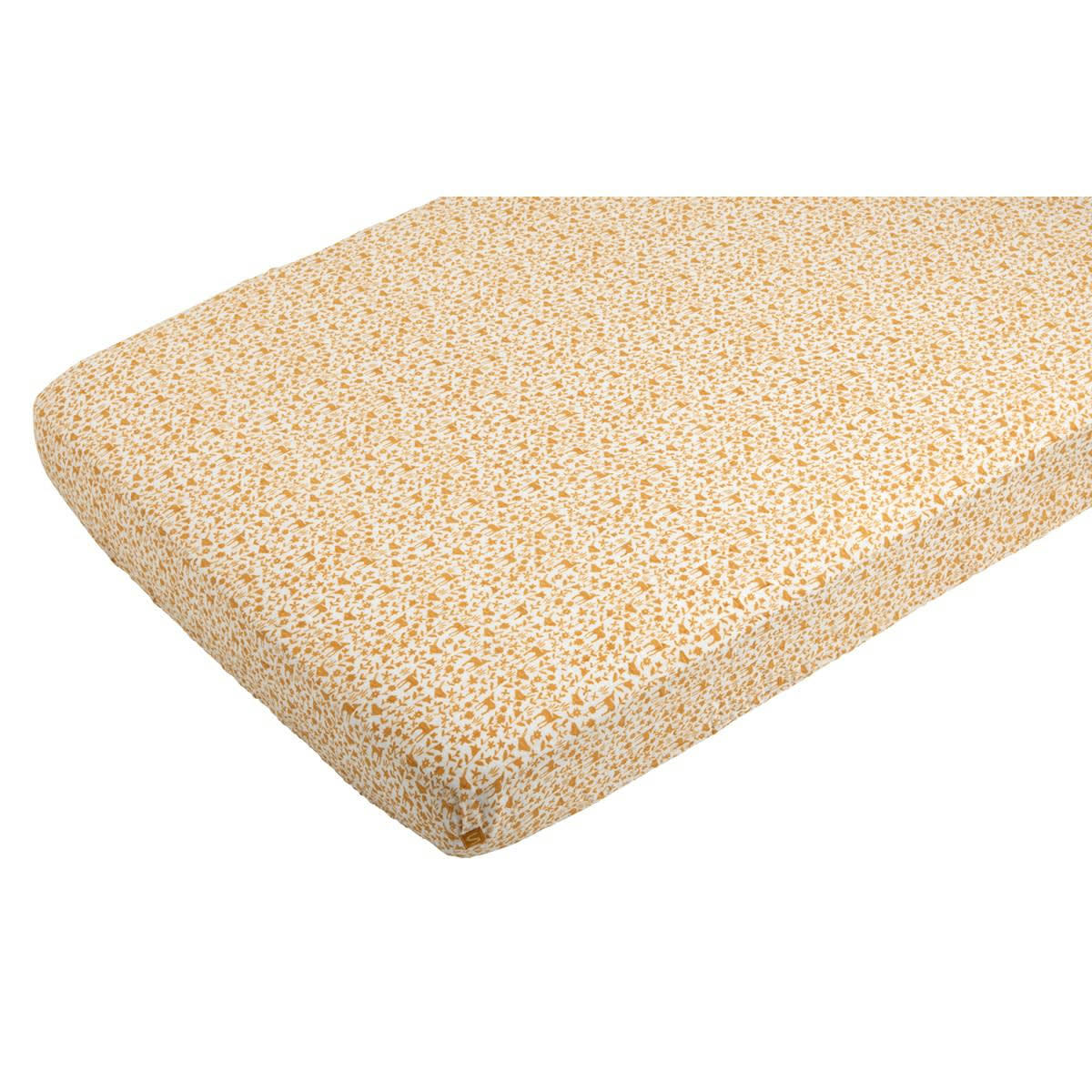 PROMENONS NOUS - Draps housse 130x65 cm en coton blanc