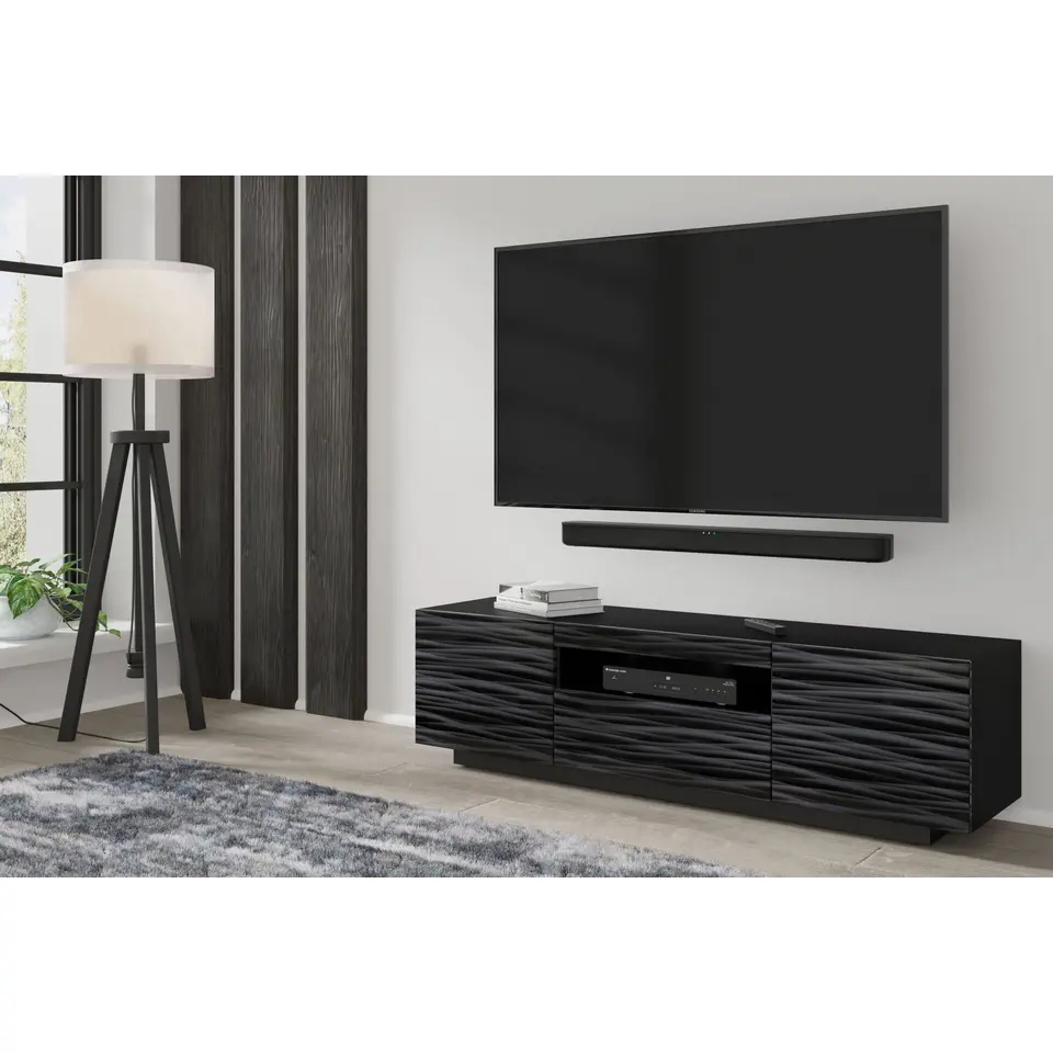 AURA TV-meubel 150 cm universeel sahara zwart