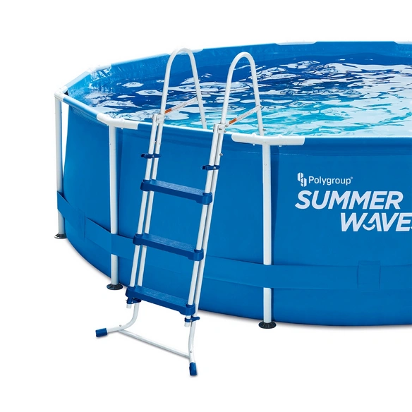 Pool-Leiter, blauweiß, für Pools