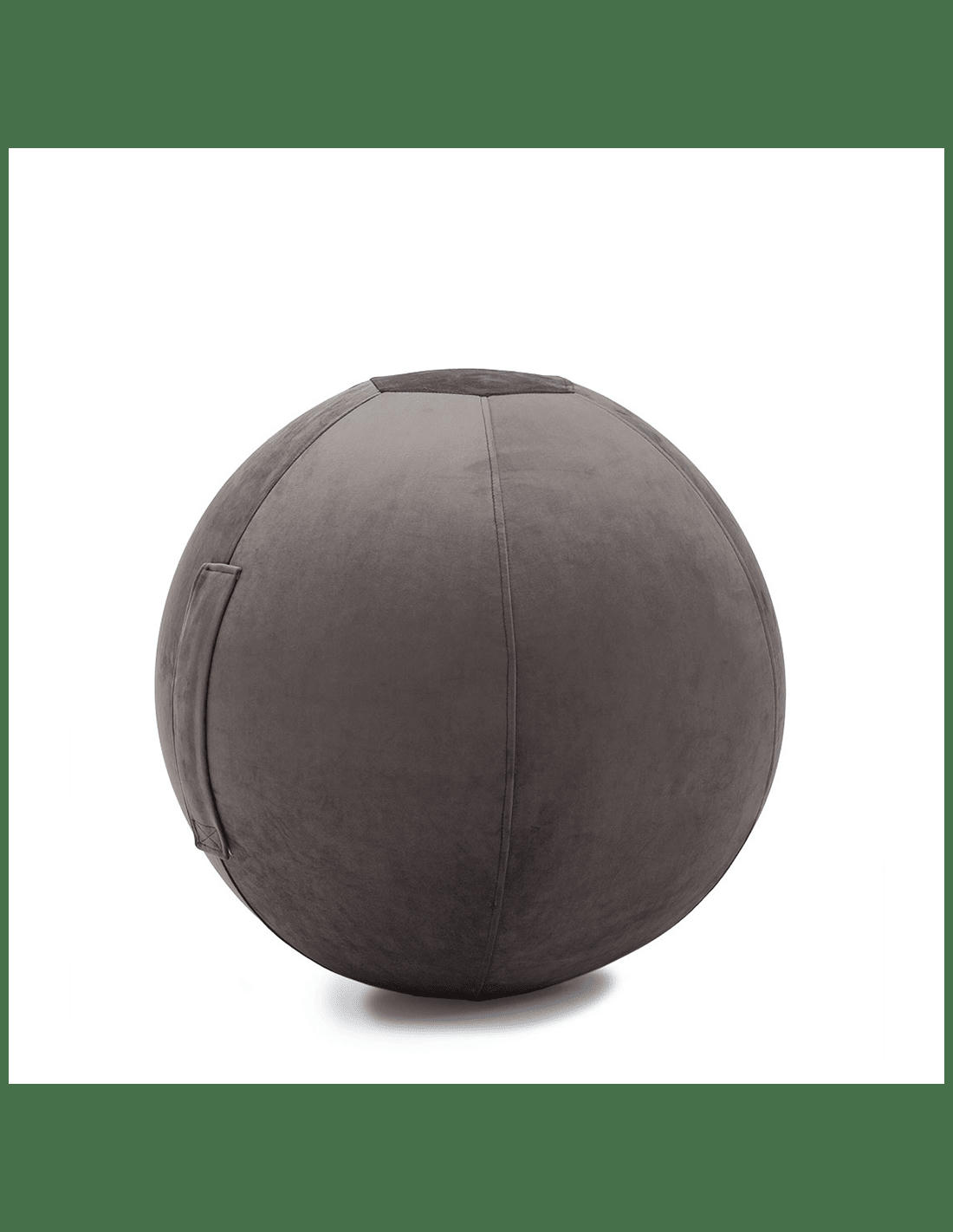 JUMBO CELESTE - Balle d'assise gonflable 65 cm enveloppe velours onyx