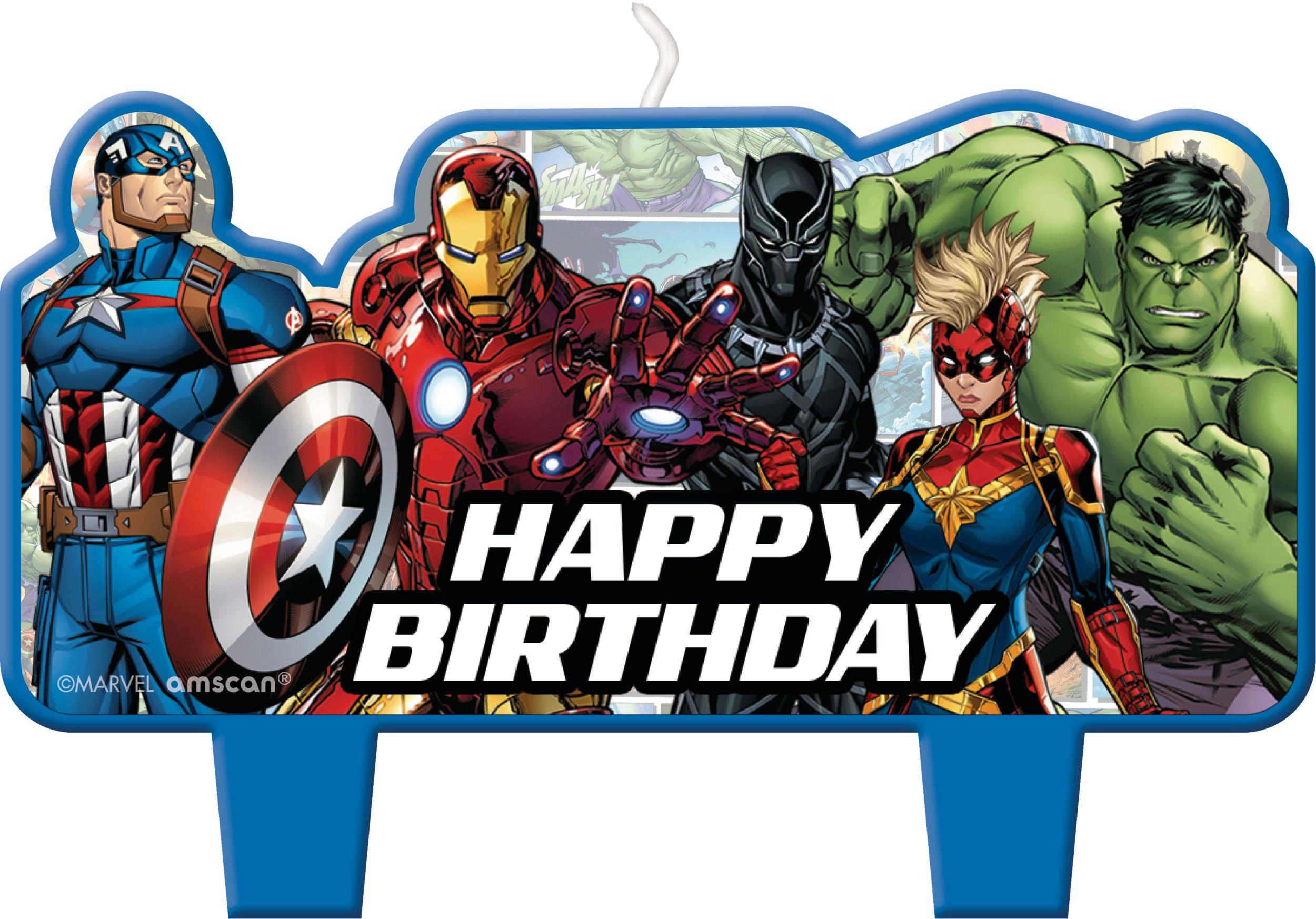 Marvel Powers Unite Birthday Candles, 4-pc