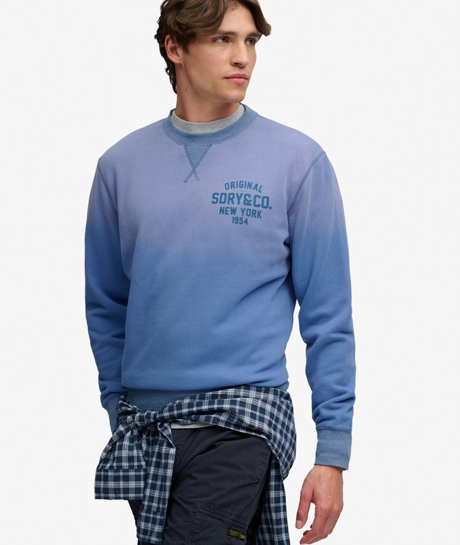 Block Text Crew Neck Sweatshirt