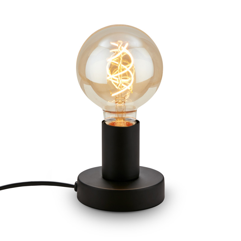 Lampe de table Teepu noire E27 10 W BRILONER