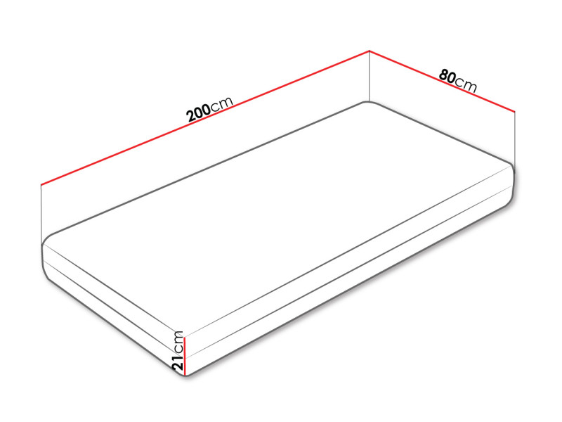 Dwustronny materac sprężynowy Merkury 21 cm