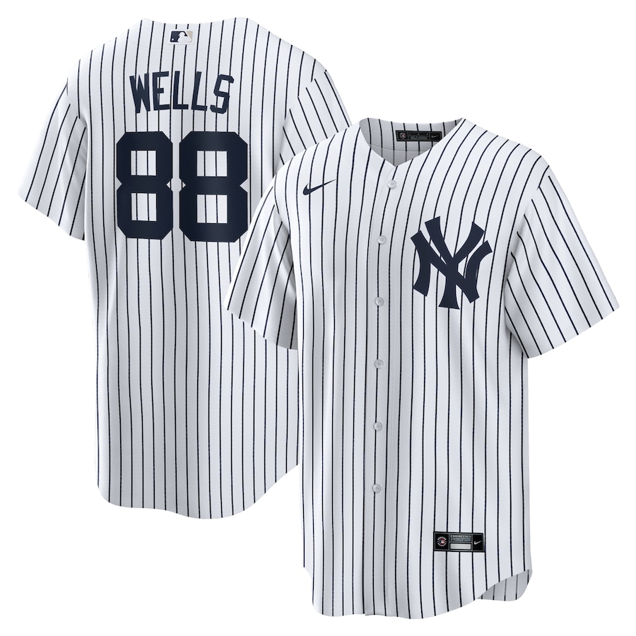 Austin Wells New York Yankees Nike Home Official Replica Player Jersey - White