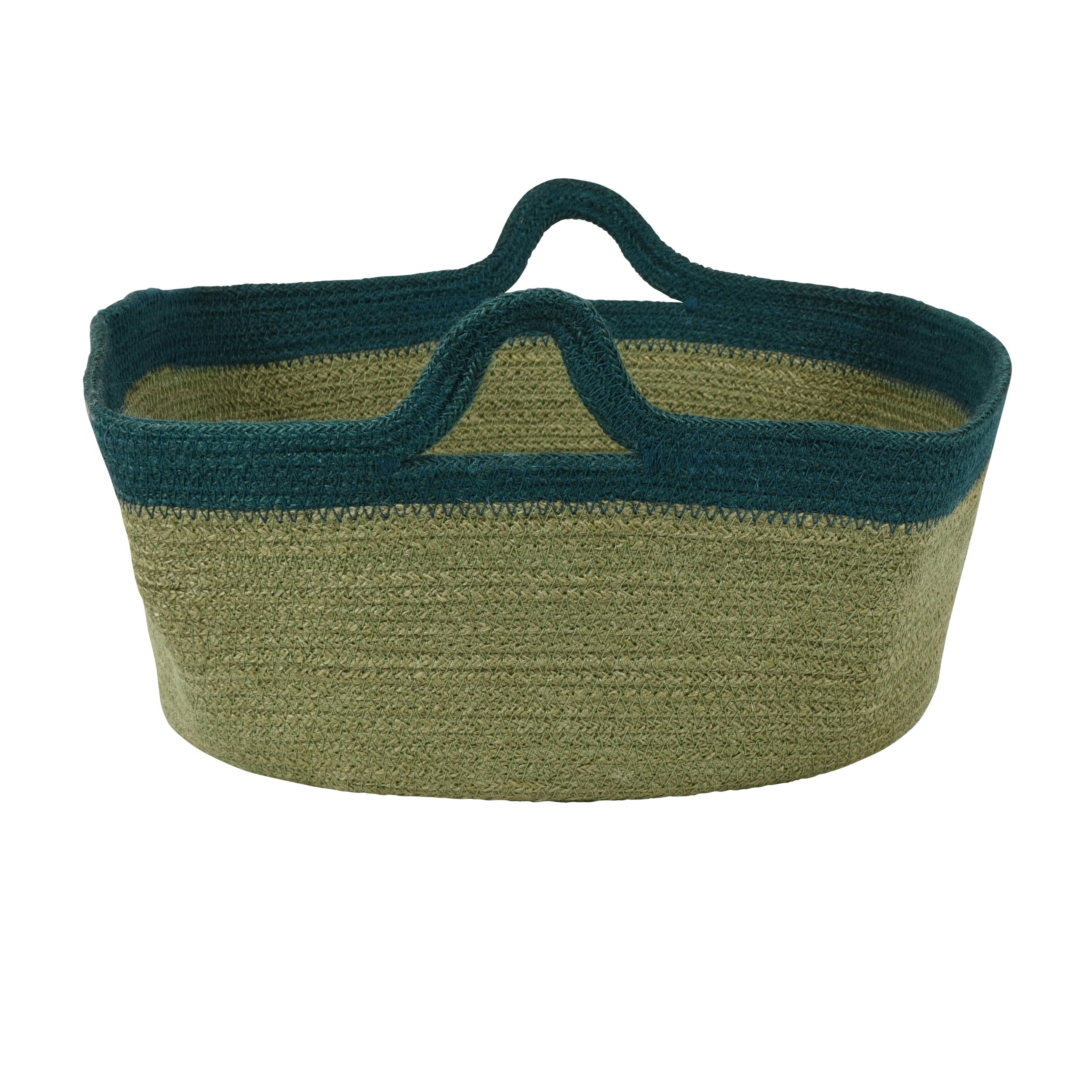 SAN - Panier en jute vert