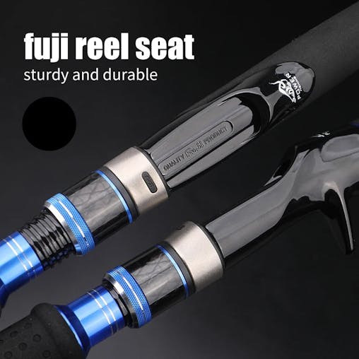 NNEOBA 1.8M 2-Section Fast Jigging Rod Carbon Fiber Saltwater Rod Black