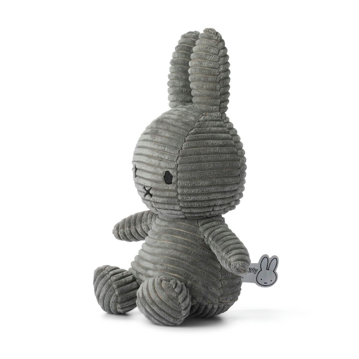 - Peluche lapin 23cm MIFFY Corduroy Grey