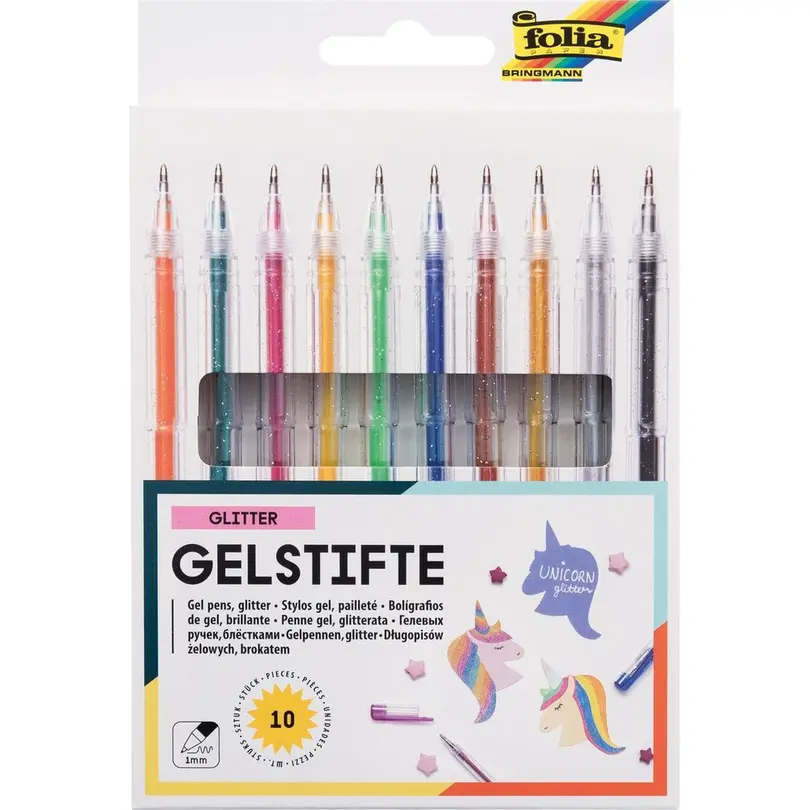 Kugelschreiber 10er-Set Glitter