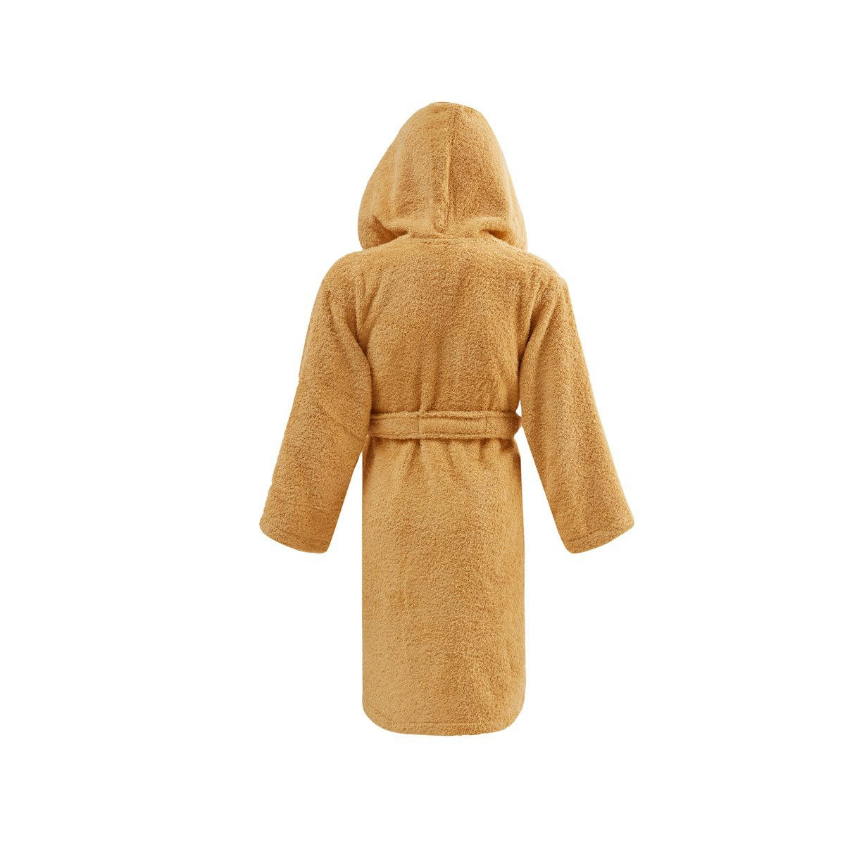 LUXURY - Peignoir enfant à capuche 450 g/m²  miel 02 ans