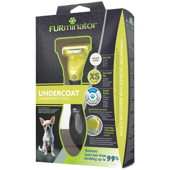 Bürste »deShedding TOOL«, XS Kurzhaar, für sehr kleine Hunde bis zu 4,5 kg, gelb