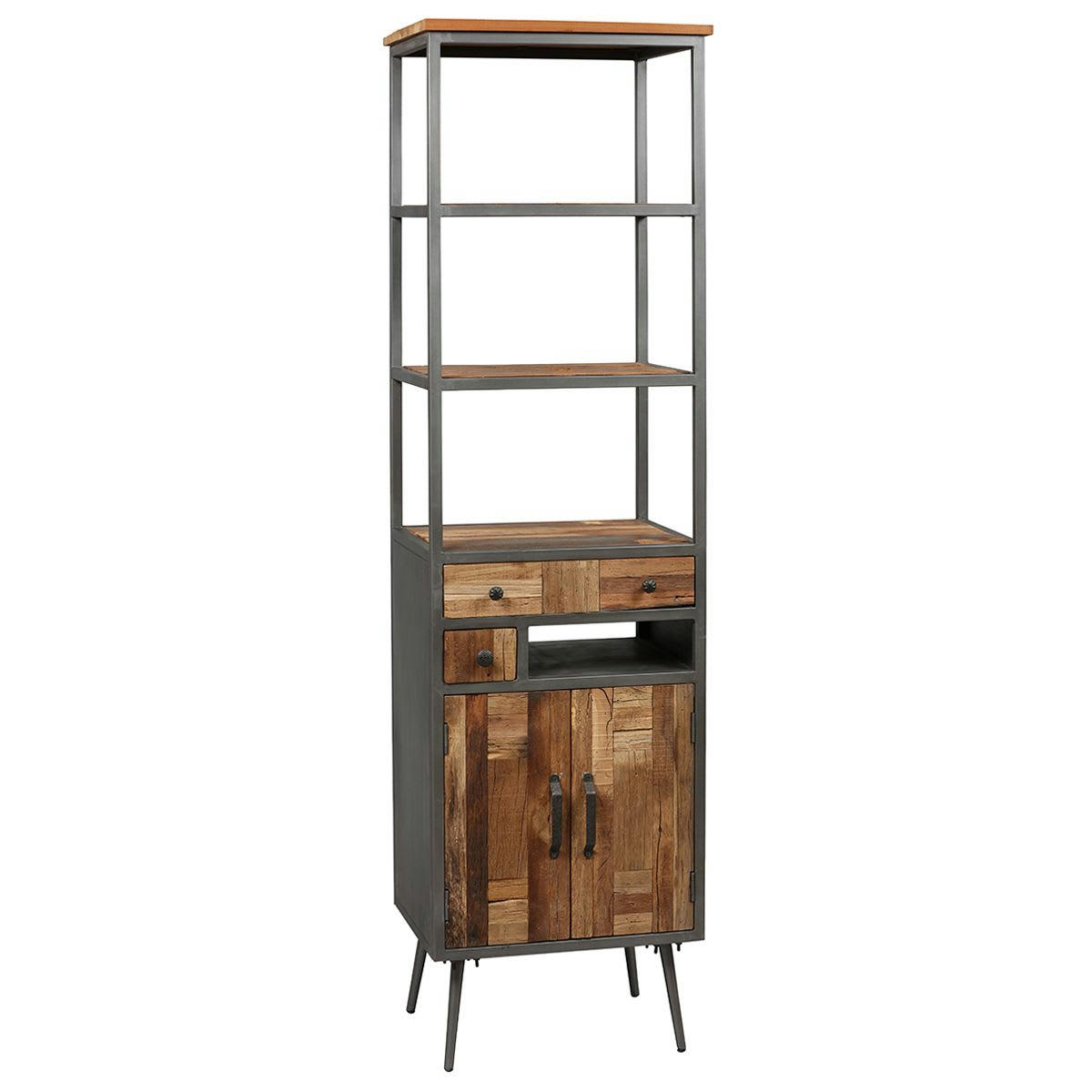 LEONARD - Meuble  de rangement 2 portes 2 tiroirs