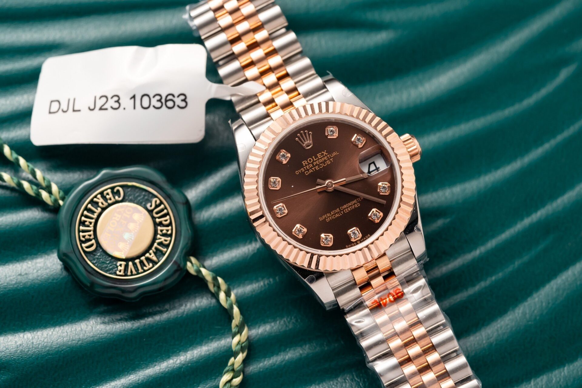 Rolex Datejust SS/RG Plated Chocolate Roman Numeral Dial 31mm Jub Super Clone