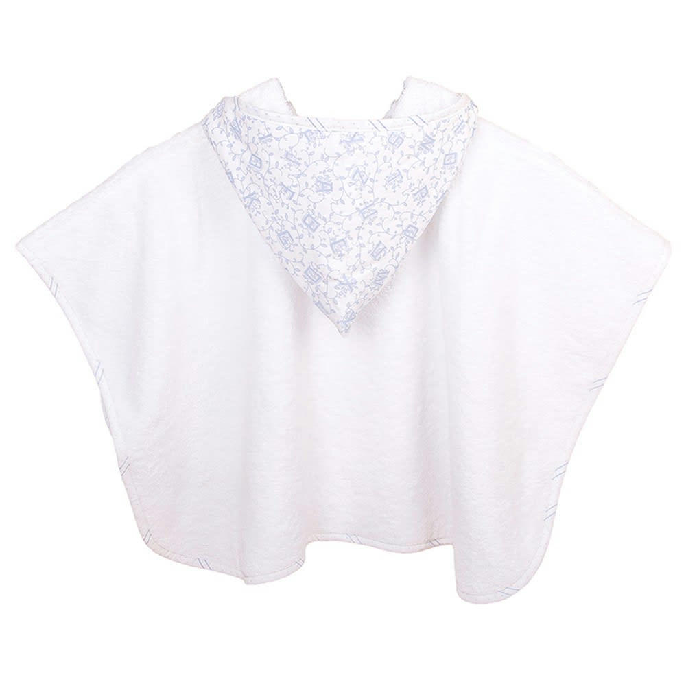 ALPHABET CIEL - Poncho de bain 2-4 ans alphabet bleu ciel