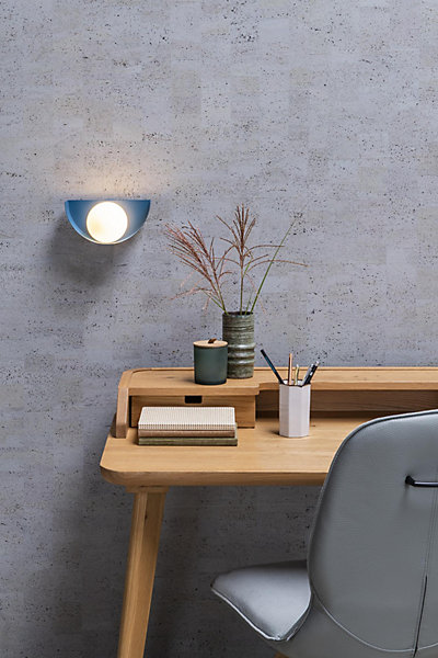Applique murale BENNI en acier avec 1xG9 - Bleu - Lucide