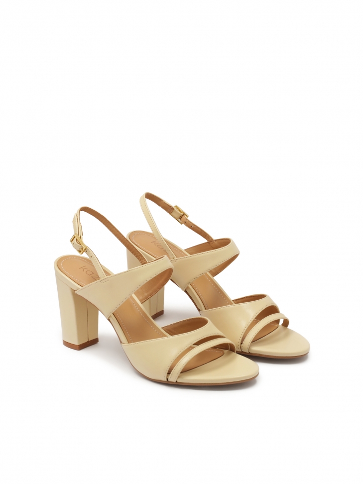 Beige stiletto sandal