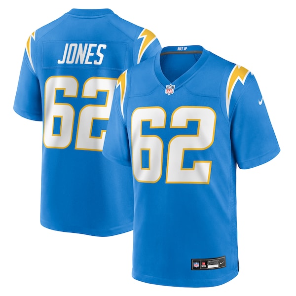 Nash Jones Los Angeles Chargers Nike Team Game Jersey -  Powder Blue