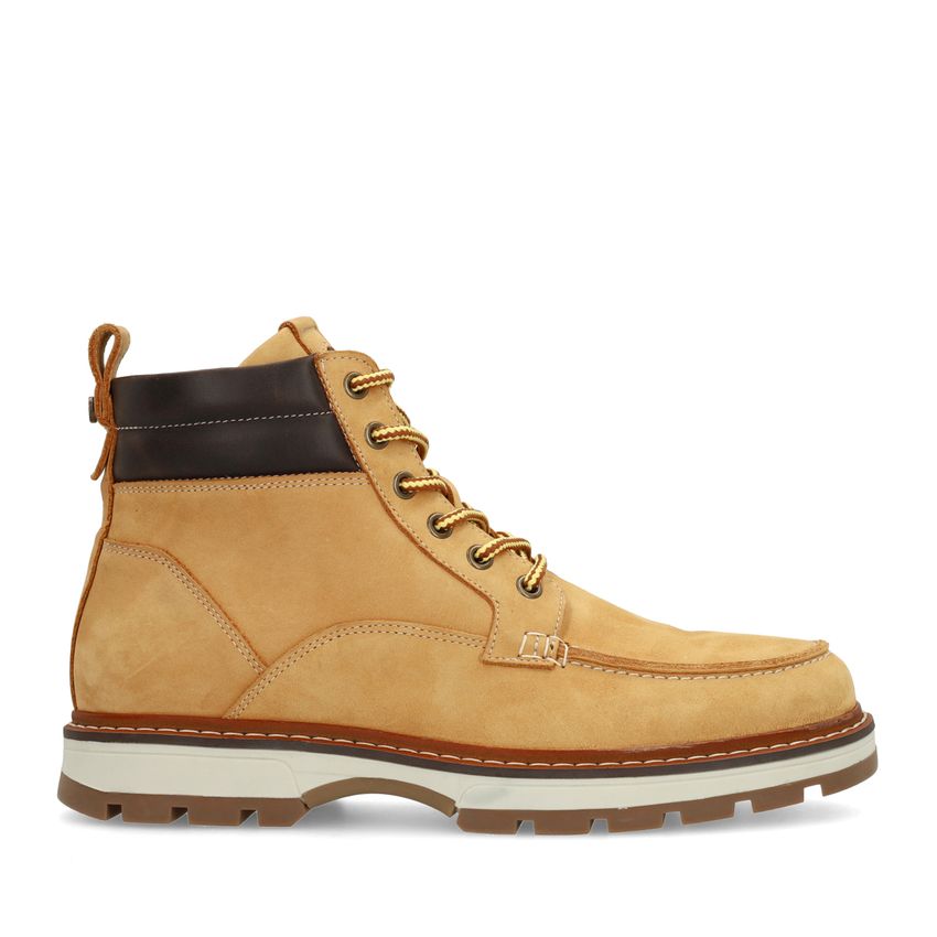 No Stress Gele nubuck veterboots