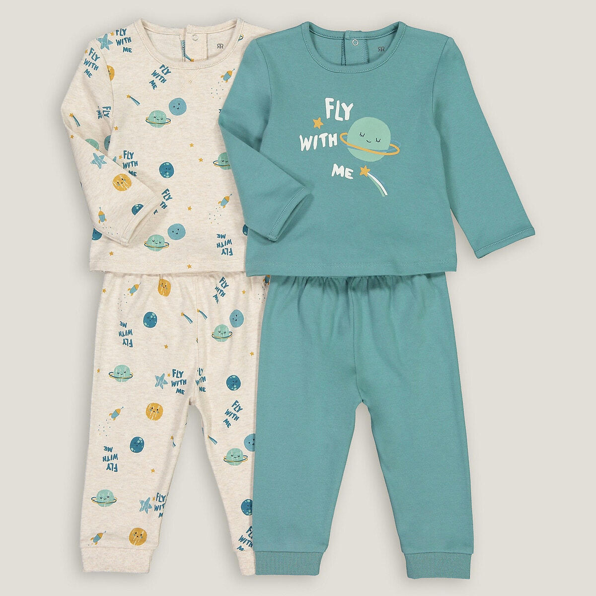 Lot de 2 pyjamas 2 pièces en coton