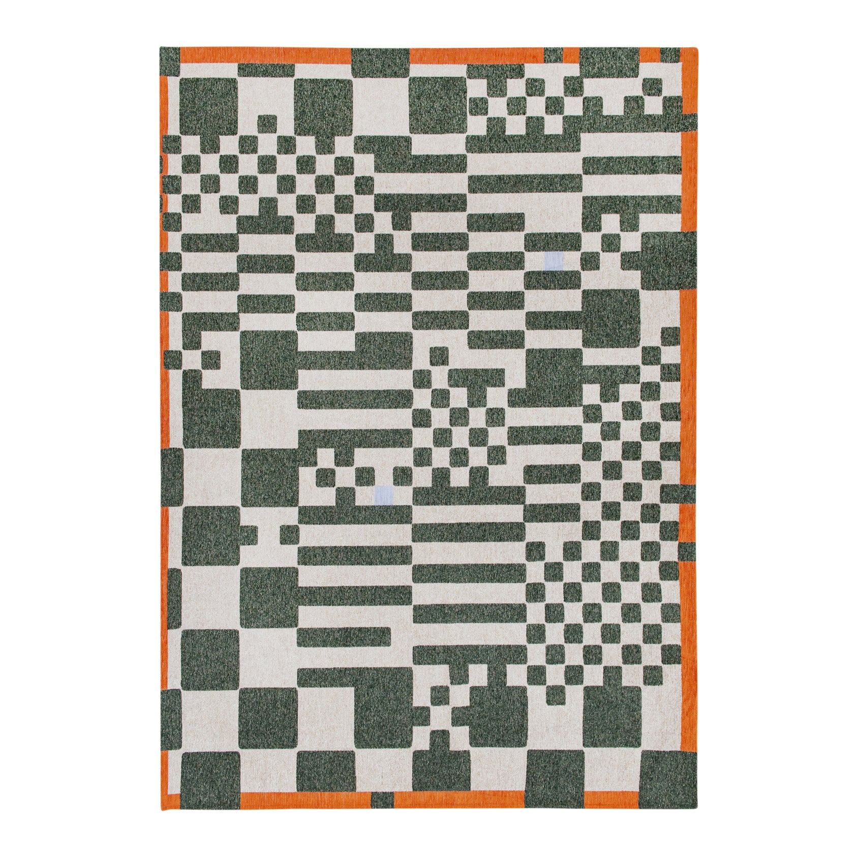 Louis de Poortere Craft Chess Vloerkleed 80 x 150 cm - Deep Green